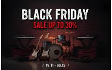 Black Friday 2025 в UPsound: знижки до -30% на гітари, MIDI-клавіатури, синтезатори та студійне обладнання!